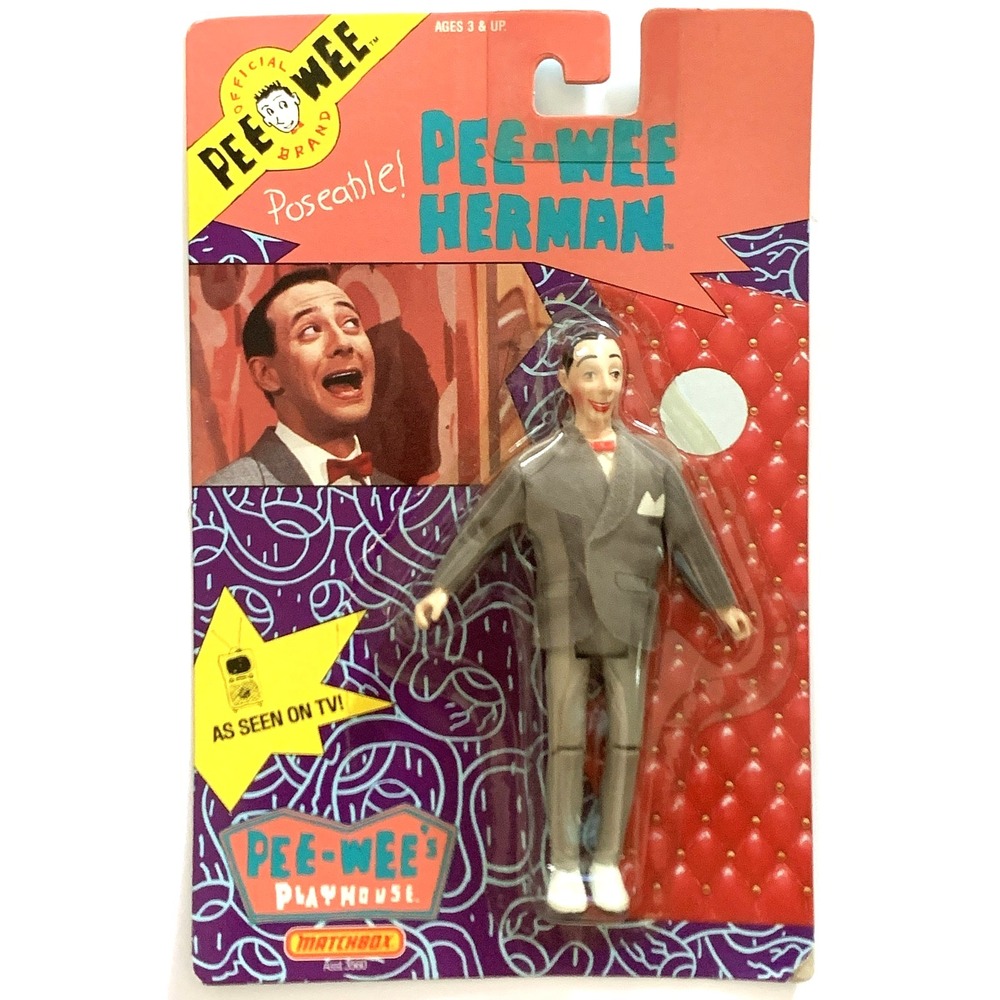 1988 Pee-Wee Herman Playhouse PEE-WEE Only 6" Action Figure Matchbox Sealed READ